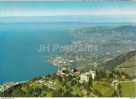 Caux sur Montreux et vue sur Clarens La Tour de Peilz - Vevey et Mont Pelerin - 3968 - Switzerland - unused - JH Postcards