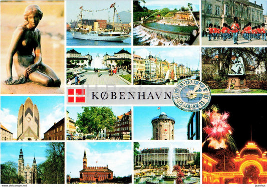 Copenhagen Clockwise - multiview - 137 - Denmark - unused - JH Postcards