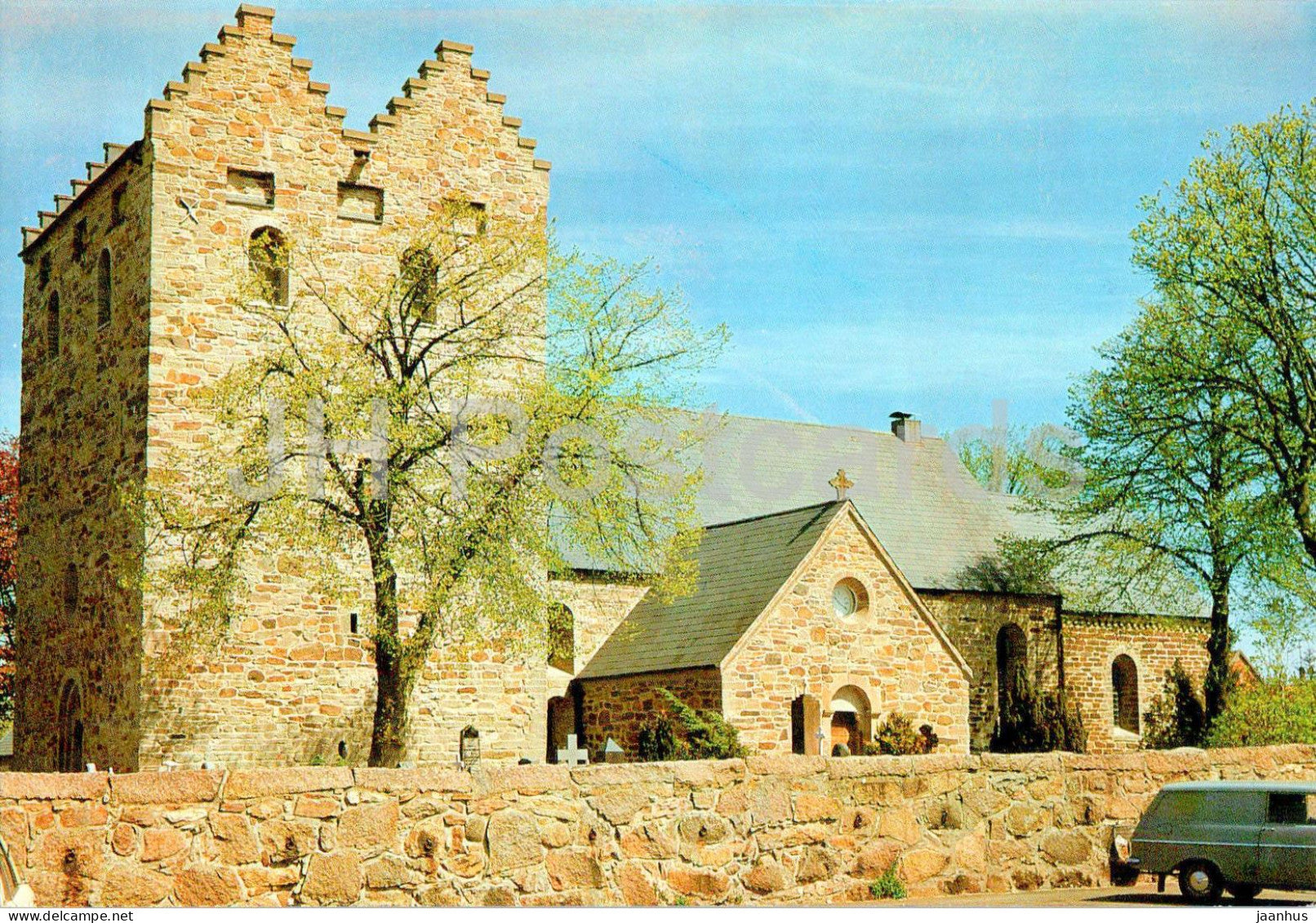 Bornholm - Aa Kirke - opfort omkring 1150 - built around 1150 - church - 6126 - Denmark - unused - JH Postcards