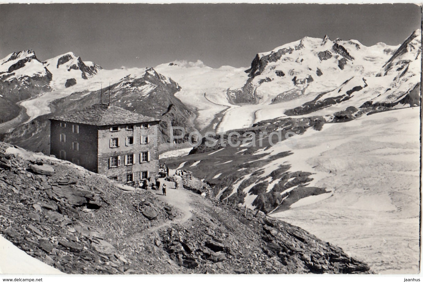 Zermatt Belvedere - Rimpfischhorn - Monte Rosa - 664/17 - Switzerland - 1959 - used - JH Postcards