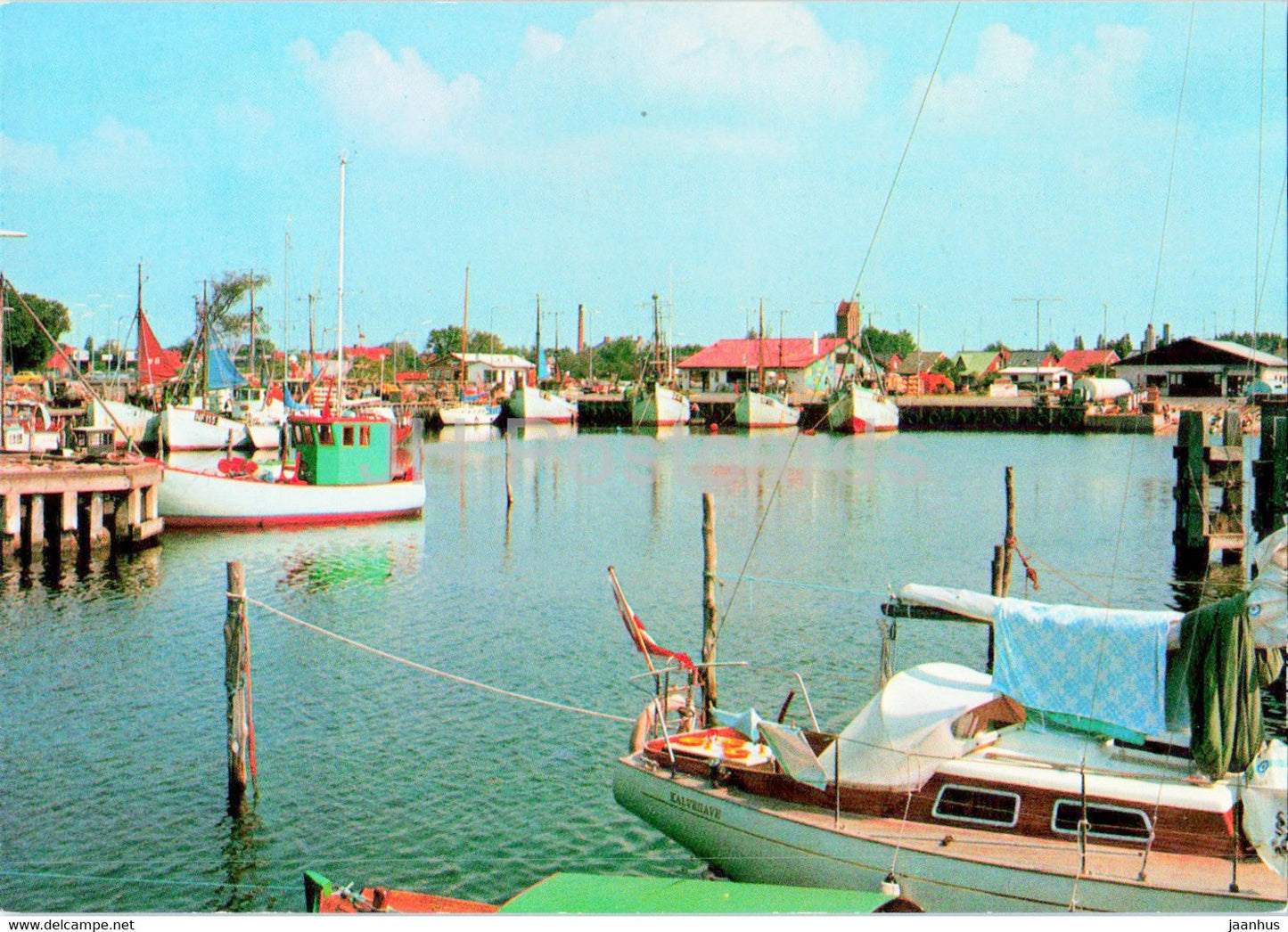 Gedser - From the Harbour - ship - boat - Denmark - unused - JH Postcards