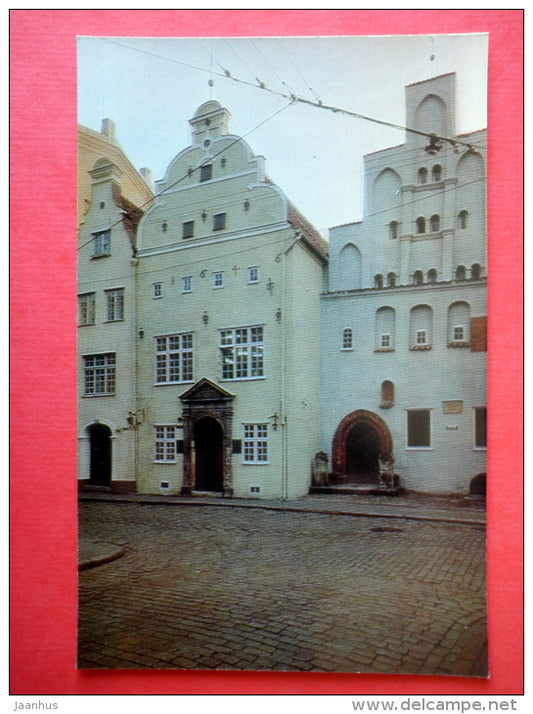 Dwelling Houses in Maza Pils street , 15th-20th centuries - Old Town - Riga - 1974 - USSR Latvia - unused - JH Postcards