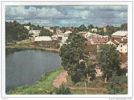 General view - Talsi - Latvia USSR - unused - JH Postcards