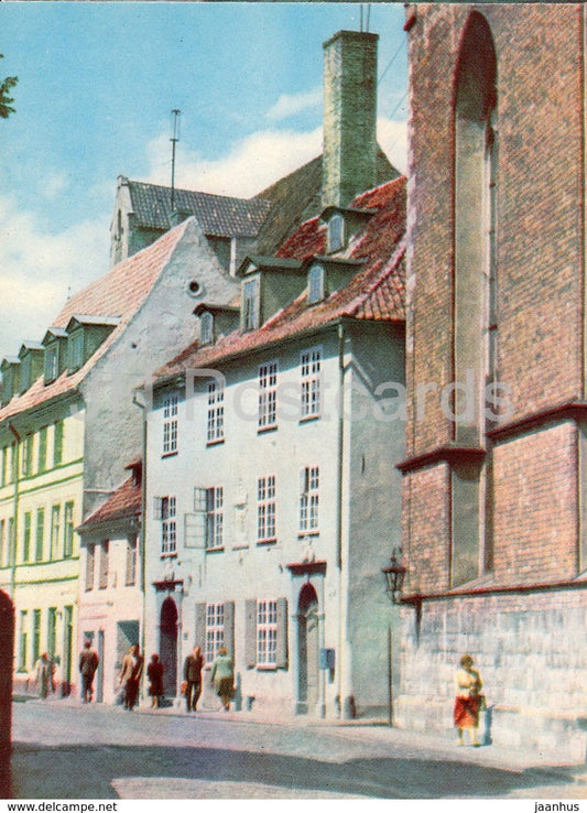 Old Riga - building of Eks convent in Skarnu street - 1963 - Latvia USSR - unused - JH Postcards