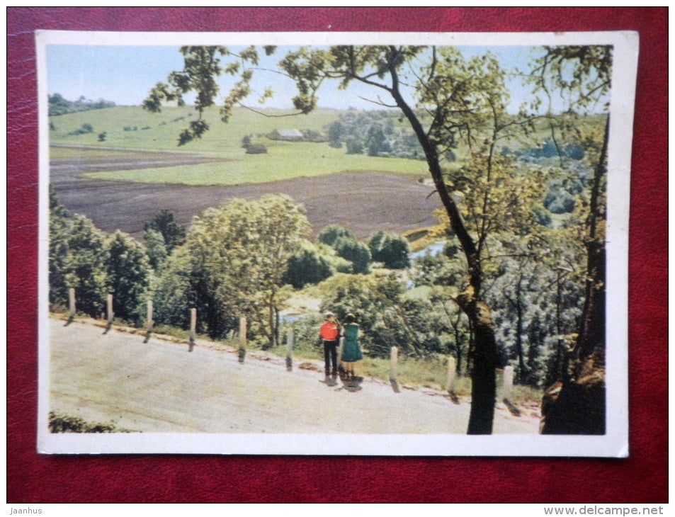 Abava river Valley - 1962 - Latvia USSR - unused - JH Postcards