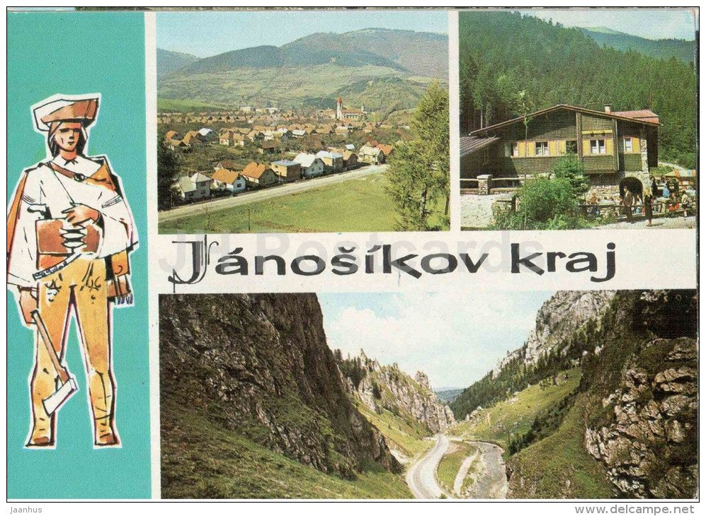 Mala Fatra - Janosikov Kraj - Terchova - cottage Vratna - Czechslovakia - Slovakia - unused - JH Postcards