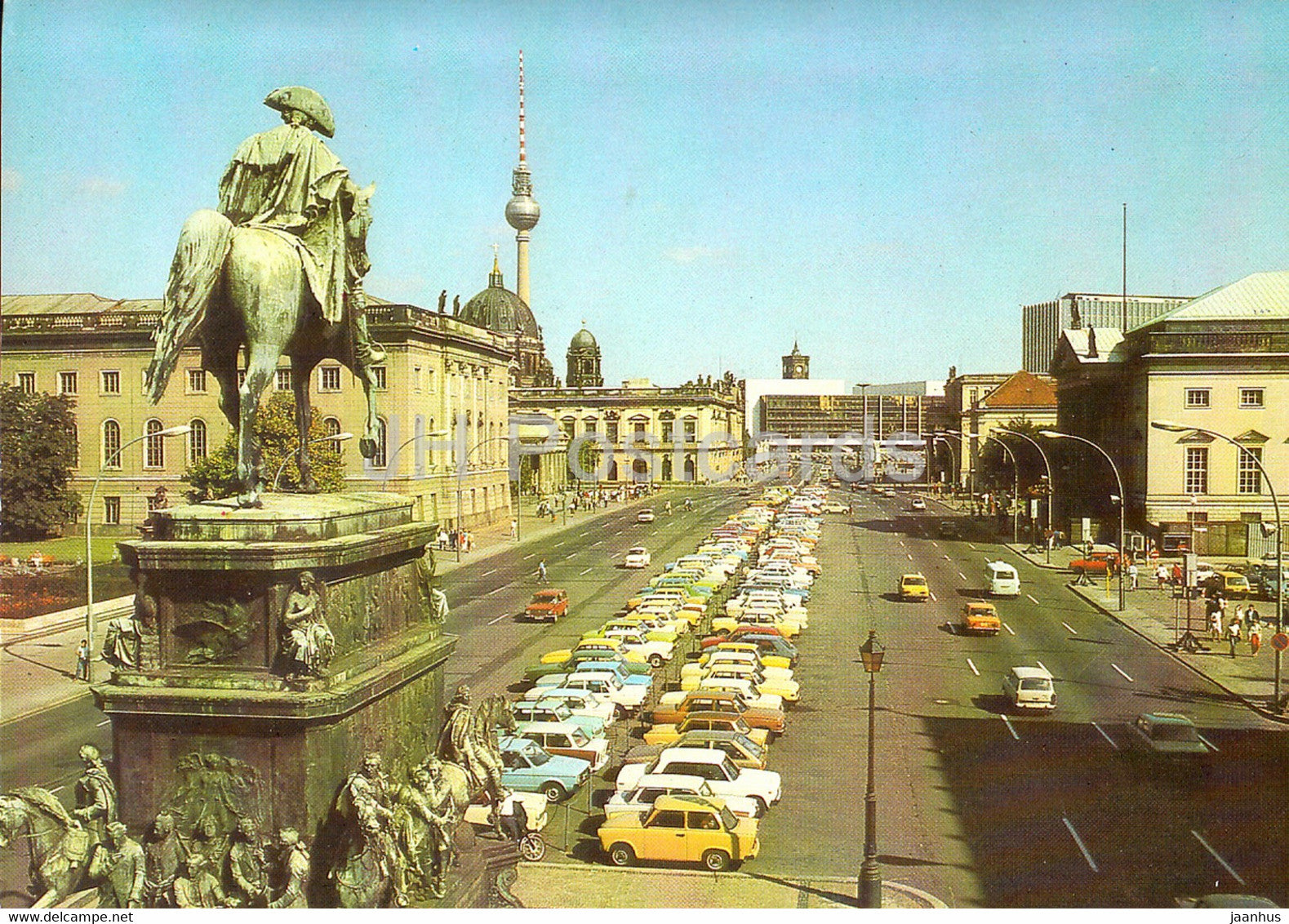 Berlin - Unter den Linden - car - Germany DDR - unused - JH Postcards