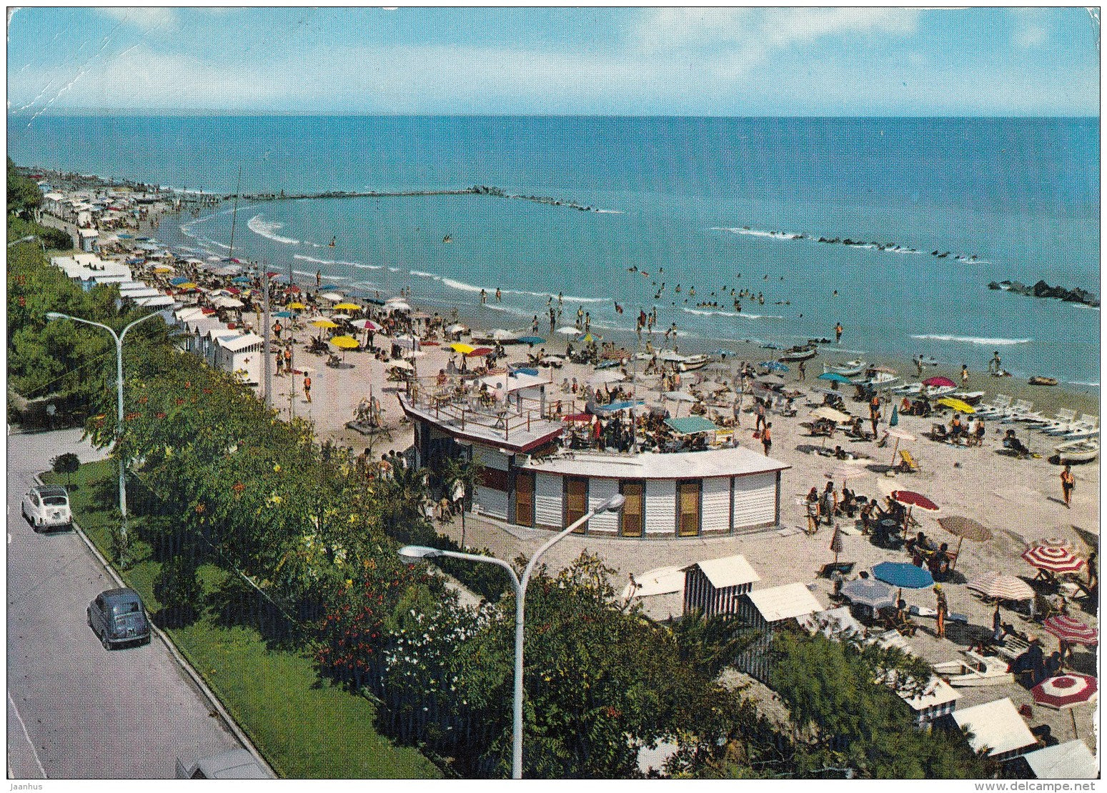 Cupramarittima - Chalet La Cuna e spiaggia - beach - Italy - Italia - used - JH Postcards