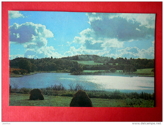 landscape by the lake Umana - Latvian Views - 1987 - Latvia USSR - unused - JH Postcards