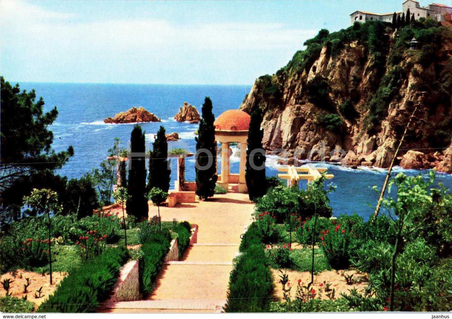 Blanes - Jardin Botanico - Fundacion Carlos Faust - Vista desde el jardin - botanical garden - 19 - Spain - unused - JH Postcards