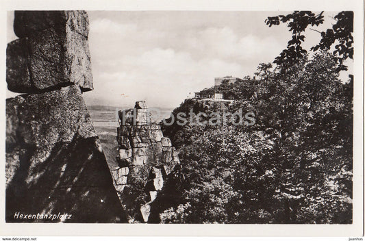 Hexentanzplatz - old postcard - Germany - unused - JH Postcards