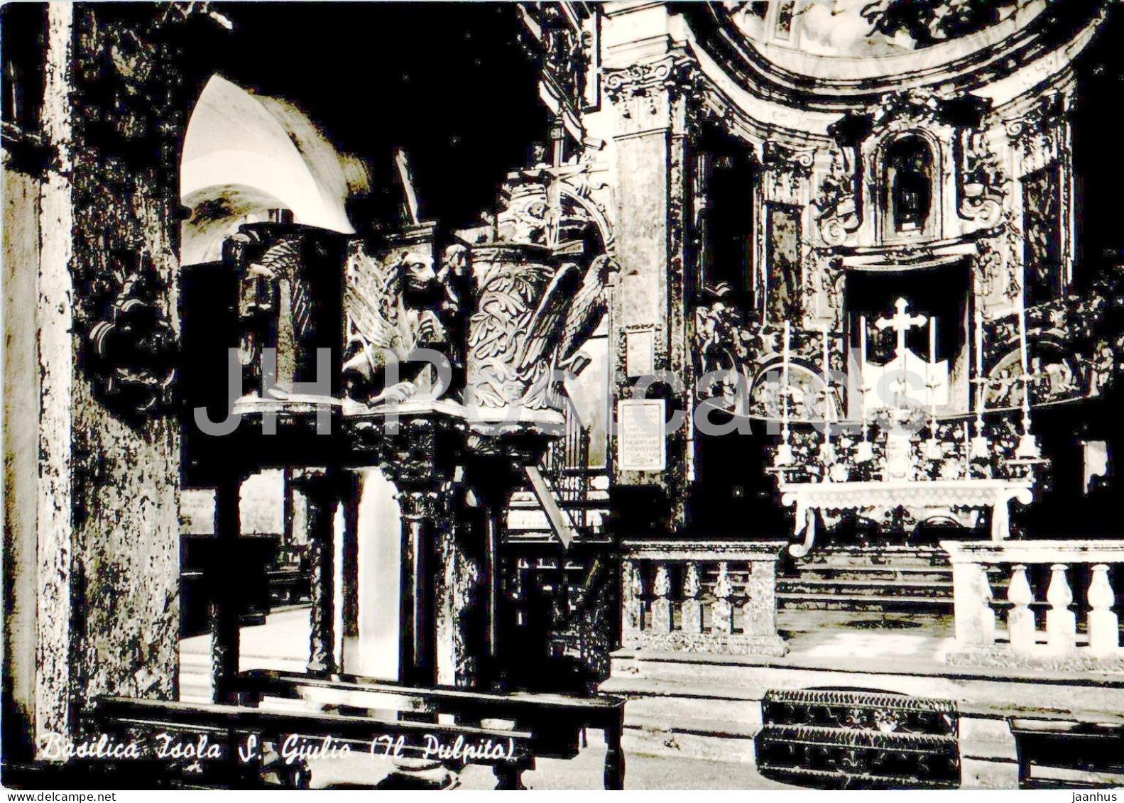 Basilica Isola S Giulio - Il Pulpito - cathedral - Italy - unused - JH Postcards