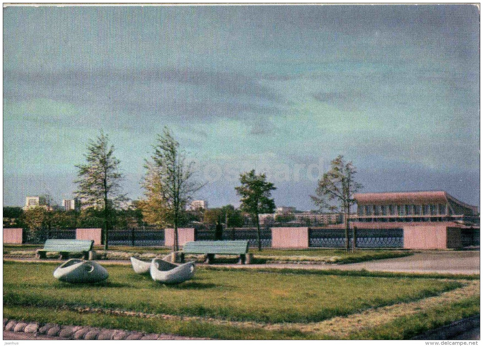 embankment of Myass river - Chelyabinsk - postal stationery - 1973 - Russia USSR - unused - JH Postcards