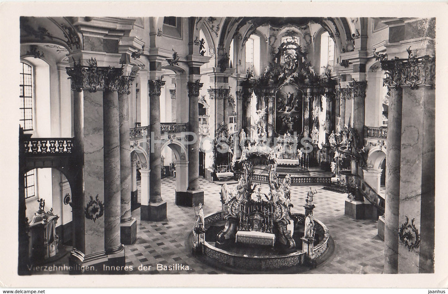 Vierzehnheiligen - Inneres der Basilika - cathedral - Germany - unused - JH Postcards