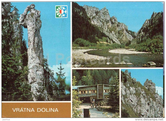 Mala Fatra - The Little Fatra - monk - Chata Vratna - Czechoslovakia - Slovakia - used 1983 - JH Postcards