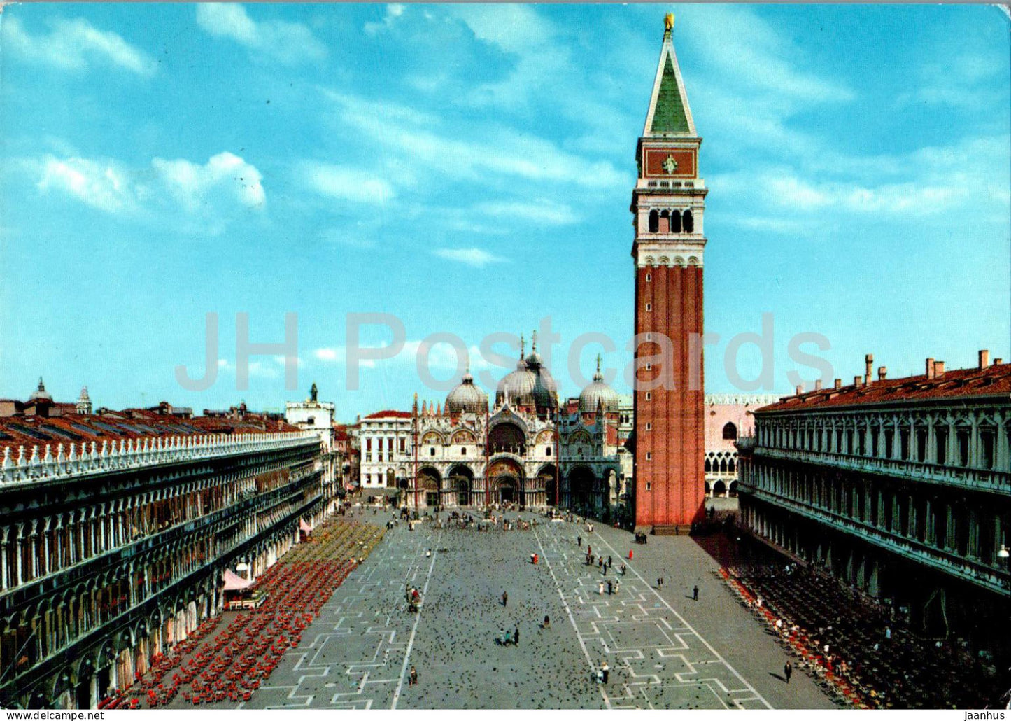 Venezia - Venice - Piazza S Marco - S Mark Square - 481 - 1966 - Italy - used - JH Postcards