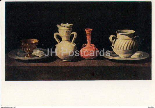 painting by Francisco de Zurbaran - Stilleben - Still Life - 1736 - Spanish art - Germany DDR - unused - JH Postcards