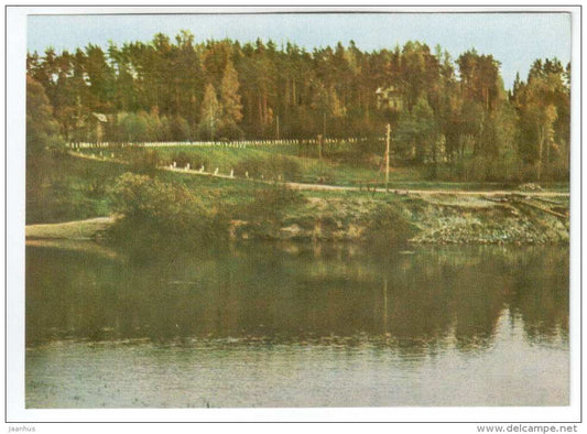 Gauja near Raiskums Bridge - Cesis - Latvia USSR - unused - JH Postcards