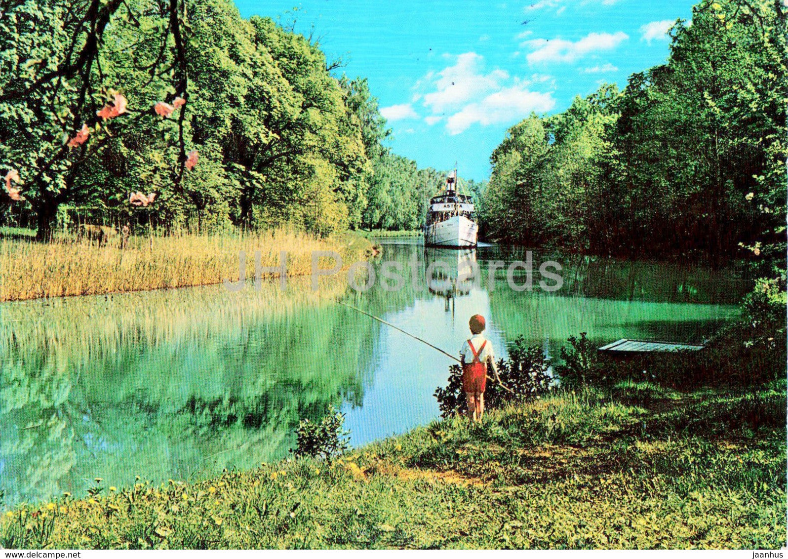 Idyll av Gota Kanal - Sweden - used - JH Postcards