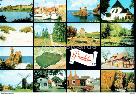 From Bornholm - multiview - Colberg - Denmark - unused - JH Postcards