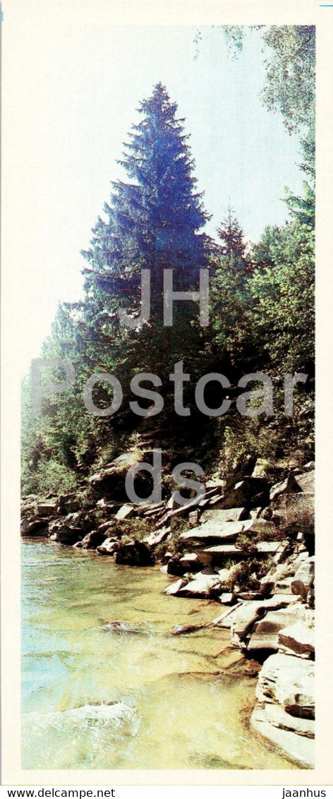 Bila Tisza river - Hutsul Places - 1986 - Ukraine USSR - unused - JH Postcards