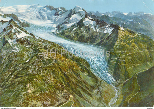 Rhonegletscher - Glacier du Rhone - Furka Pass - 1207 - 1962 - Switzerland - used - JH Postcards