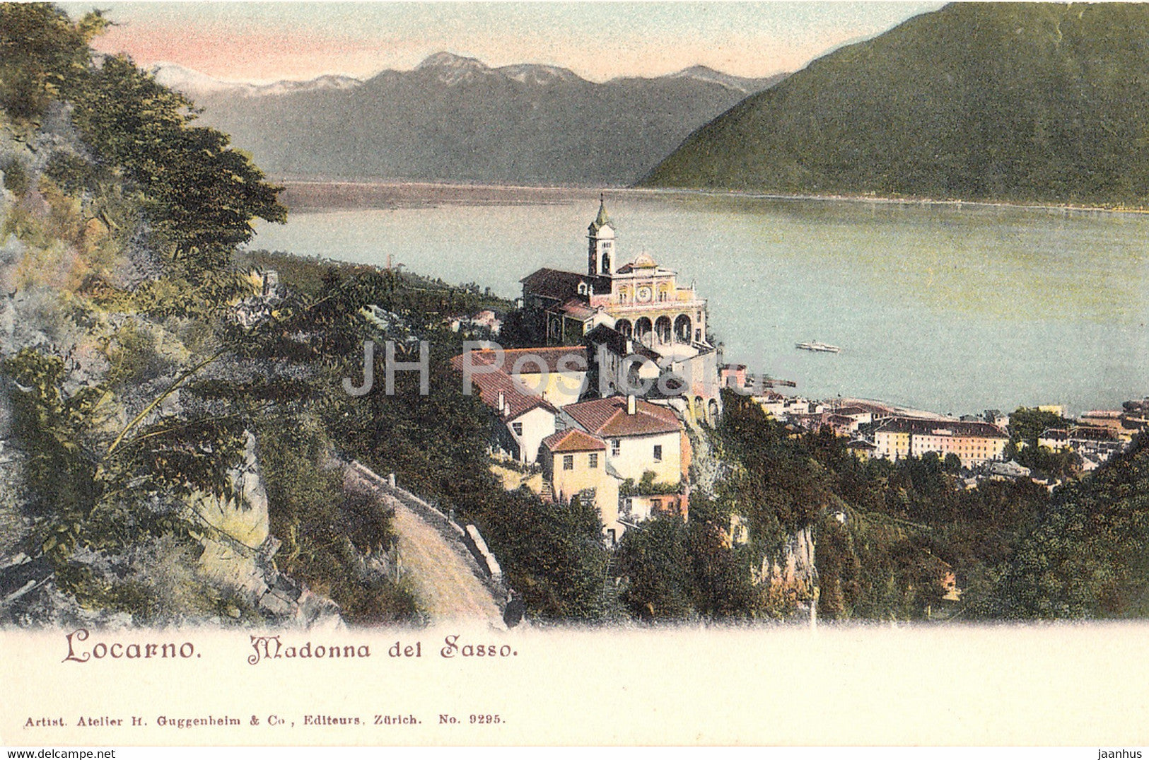 Locarno - Madonna del Sasso - 9295 - old postcard - Switzerland - unused - JH Postcards