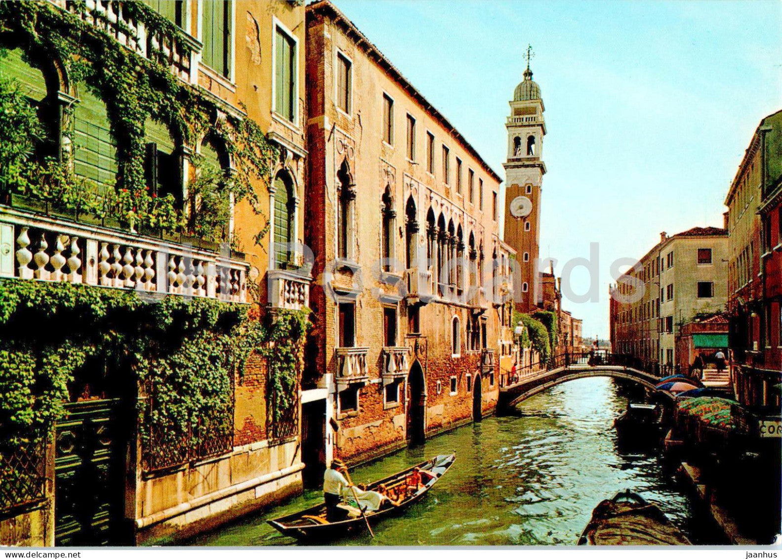 Venezia - Venice - Rio S Lorenzo - St Lawrence Canal - gondola - boat - 188/338 - Italy - used - JH Postcards