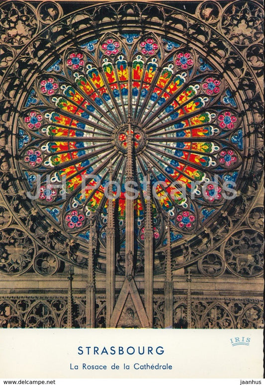 Strasbourg - La Rosace de la Cathedrale - The Rosette of the Cathedral - Die Rosette des Münsters - France - unused - JH Postcards