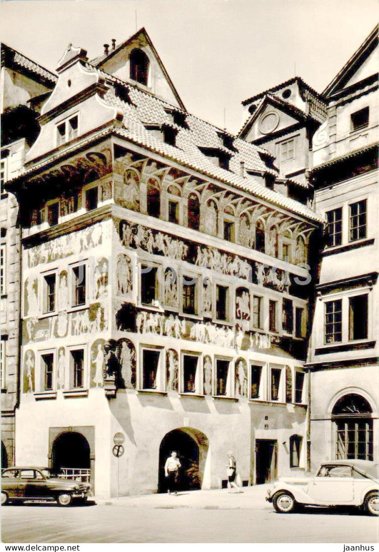 Praha - Prague - Old Town Square House U minuty - car - 1978 - Czech Republic - Czechoslovakia - used - JH Postcards