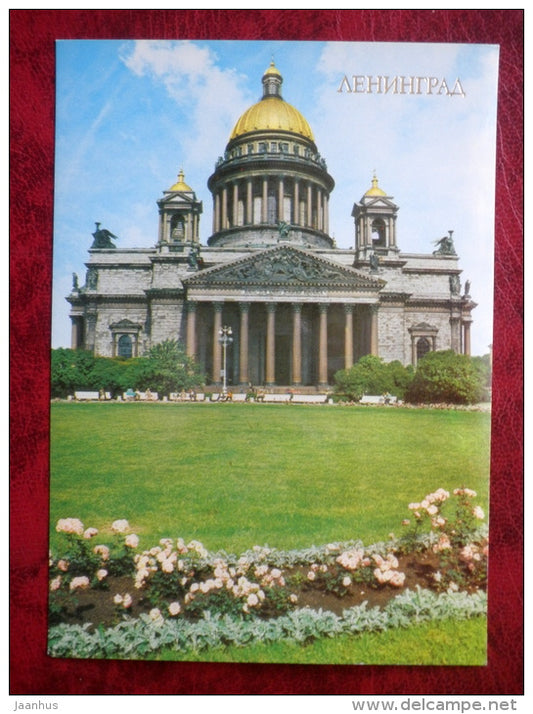 St. Isaac`s Cathedral - Leningrad - St. Petersburg - 1981 - Russia USSR - unused - JH Postcards