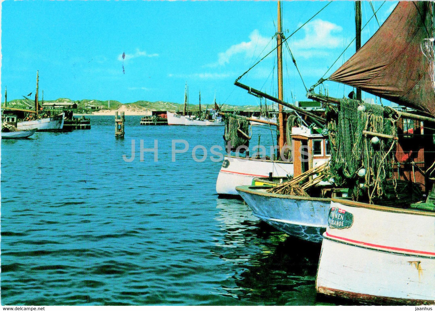 Hvide Sande - boat - 1971 - Denmark - used - JH Postcards