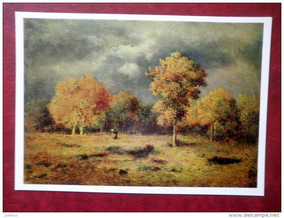 painting by Narcisse Diaz de la Pena - Approaching Storm , 1871 - french art - unused - JH Postcards