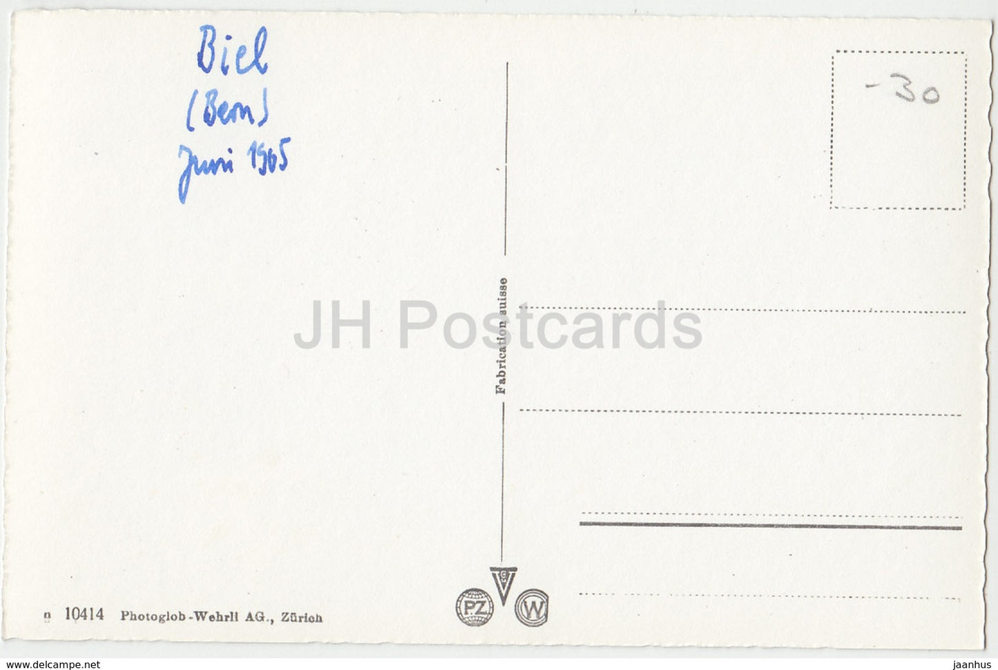 Biel - Bienne - Tour du Rosius - 10414 - Switzerland - 1965 - used