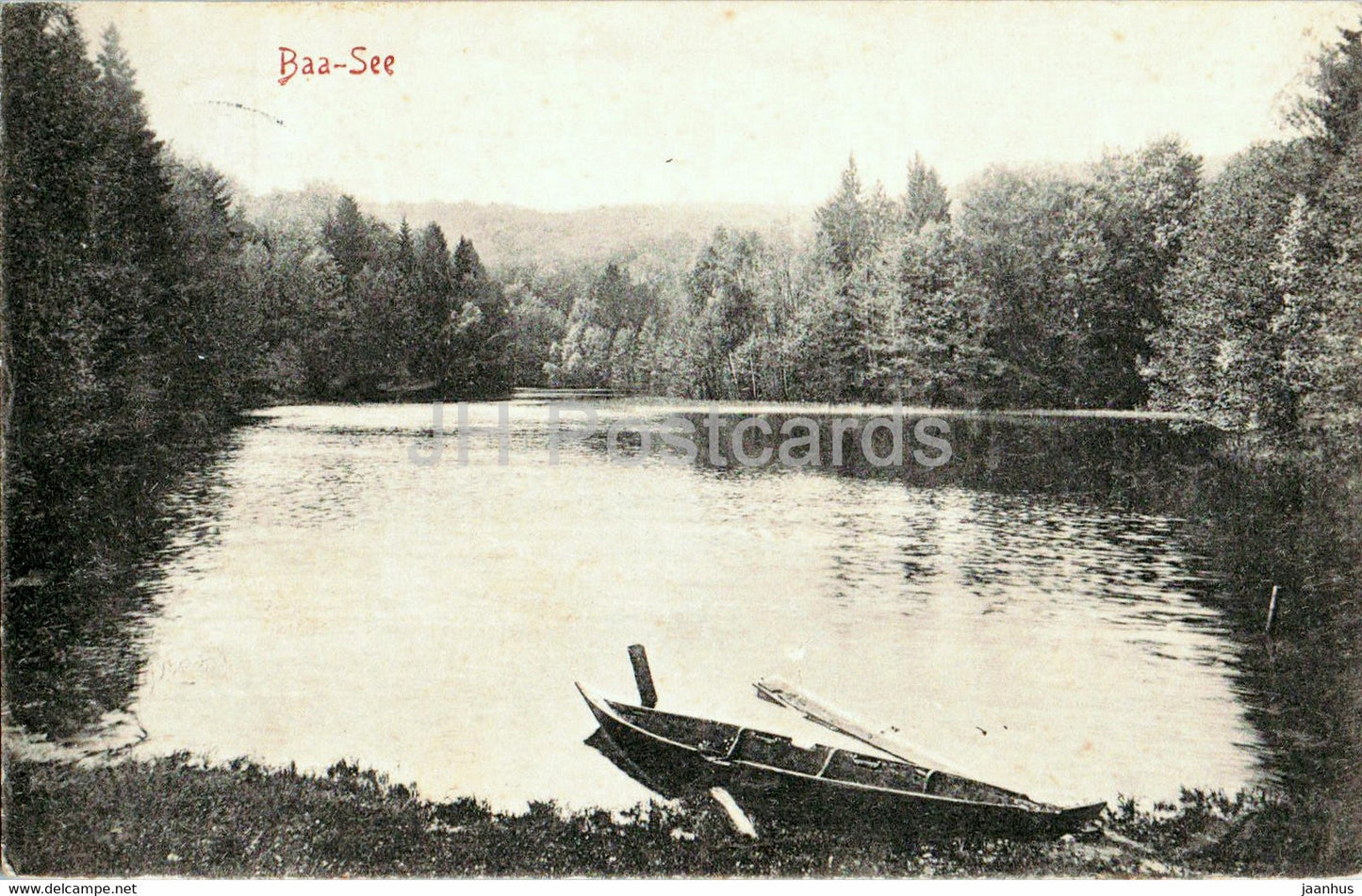 Bad Freienwalde a Oder - Baa See - boat - old postcard - 1910 - Germany - used - JH Postcards